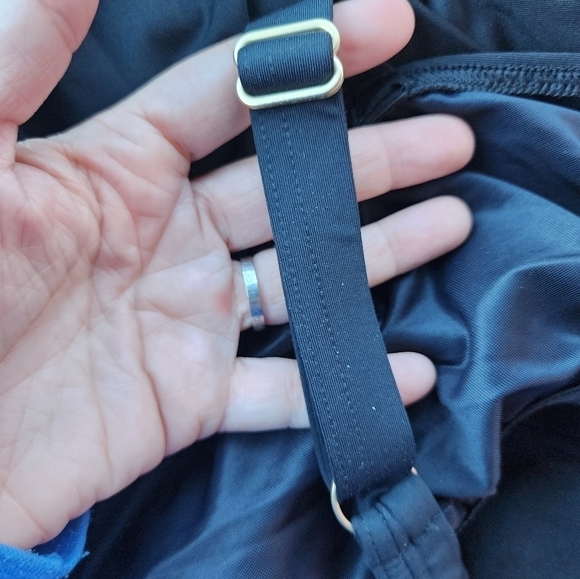 Land’s End Black Swimsuit Dress w/ Shorts Plus Size 24W Adjustable Straps EUC - Picture 6 of 11